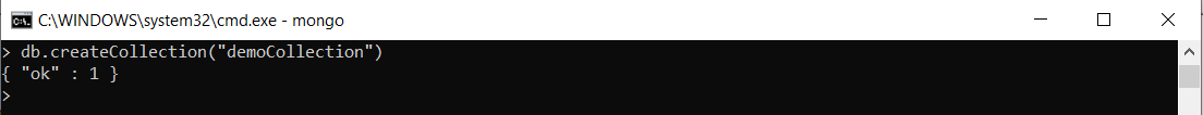 create collection mongodb