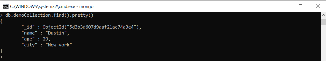 find data in mongodb