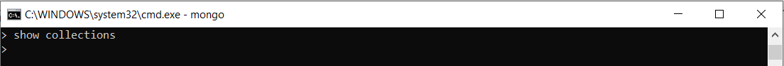 show collections in mongodb