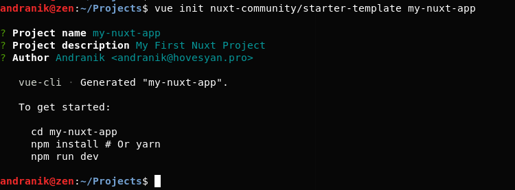 Creating a plain project